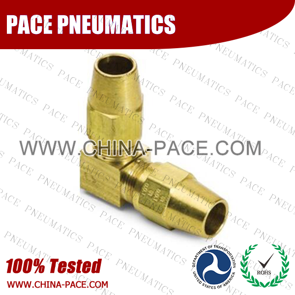 DOT Air Brake Compression Fittings For Copper Tubing, DOT Brass Fittings